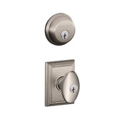 Schlage Siena Single Cylinder Keyed Entry Door Knob Set and Deadbolt Combo