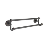 Emtek 24" Traditional Brass Double Towel Bar w/Quincy Rosette