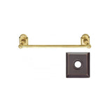 Emtek 24" Traditional Brass Towel Bar w/Quincy Rosette