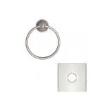 Emtek Traditional Brass Towel Ring w/ Quincy Rosette