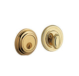 Baldwin Traditional Solid Brass Single Cylinder Keyed Entry Deadbolt from the Estate Collection