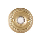 Emtek 2401 Brass Bell Button with Rope Rosette