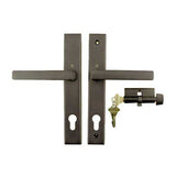 HOPPE MULTIPOINT LOCK HANDLESET -  KEYED ACTIVE WITH THUMBTURN, M1643 / 2161N SET - DALLAS CONTEMPORARY ACTIVE