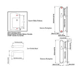 HOPPE MULTIPOINT LOCK HANDLESET - M151/216N - VERONA DUMMY PAIR