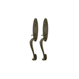 Emtek 473111 Tuscany Monolithic Grip by Grip Entrance Handleset - Lost Wax Cast Bronze Tubular - Single Cylinder