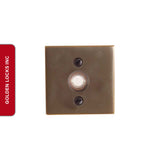 Emtek 2459 Brass Square Door Bell Cover