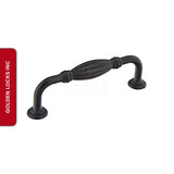 Emtek 86218 Bronze Fluted 3 Inch C-to-C Fixed Pull