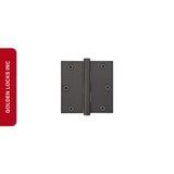 Emtek 96213 3.5 Inch Solid Brass Heavy Duty Door Hinges with Square Corners (pair)