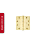 Emtek 96225 4.5 Inch Solid Brass Heavy Duty Door Hinges with 1/4 Inch Round Corners (pair)