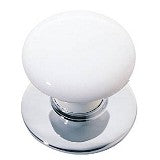 Emtek Ice White 1 3/4 Inch Porcelain Wardrobe Knob - 86034