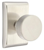 Emtek Modern Round Door Knob with Neos Rosette - E248