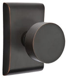 Emtek Modern Round Door Knob with Neos Rosette - E248