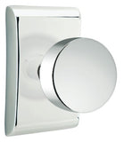 Emtek Modern Round Door Knob with Neos Rosette - E248