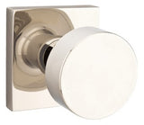 Emtek Modern Round Door Knob with Square Rosette - E247