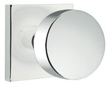 Emtek Modern Round Door Knob with Square Rosette - E247