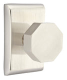Emtek Octagon Modern Door Knob with Neos Rosette - E256