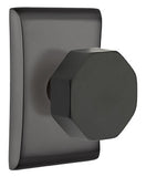 Emtek Octagon Modern Door Knob with Neos Rosette - E256