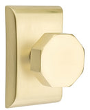 Emtek Octagon Modern Door Knob with Neos Rosette - E256