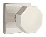 Emtek Octagon Modern Door Knob with Square Rosette - E255
