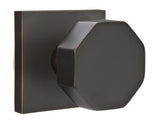 Emtek Octagon Modern Door Knob with Square Rosette - E255