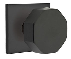 Emtek Octagon Modern Door Knob with Square Rosette - E255