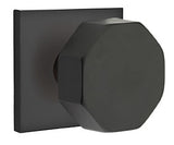 Emtek Octagon Modern Door Knob with Square Rosette - E255