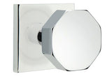 Emtek Octagon Modern Door Knob with Square Rosette - E255