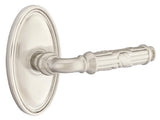 Emtek Ribbon & Reed Lever with Oval Rosette - E203