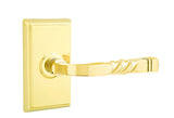 Emtek Santa Fe Lever with Rectangular Rosette - E218