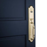 Baldwin 6401003BRFD BALD EVOLVED DEVONSHIRE X 5152 LVR X F-D X RH, Lifetime PVD Polished Brass