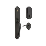 Baldwin 6402402BRFD Right Hand Full Dummy Boulder Full Evolved Handleset Complete with Interior Lever Distressed Oil Rubbed Bronze Finish