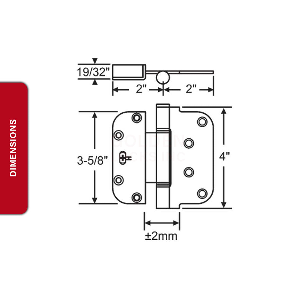 Hoppe Guide Hinge Rustic Umber 2307823 – Golden Locks Inc