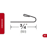 Interlocking Metal Weatherstrips 63M-107-32