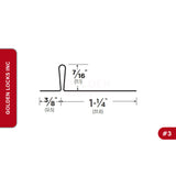 Interlocking Metal Weatherstrips 63M-104-48