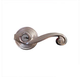 KWIKSET LIDO US15 405 LL KEYED ENTRY LOCK RLVR, SATIN NICKEL - KW-405LL-15
