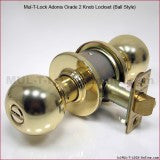 MUL-T-LOCK Cronus-Adonis Grade 2 Knob Lockset (Ball Style)