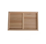 20 X 12 Wood Louver Insert For 1-3/4" Thick Door