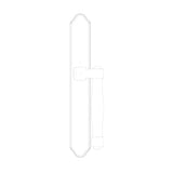 HOPPE HLS 9000 SLIDING DOOR HANDLE-SET, M574/2170N, FIXED DUMMY - BRUSHED CHROME