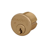 1-1/8" Medeco 10-0200-606 High Security Mortise Cylinder Satin Brass