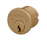 MEDECO 10-0100-606 1" (1 INCH) HIGH SECURITY MORTISE CYLINDER SATIN BRASS