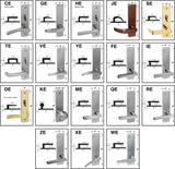 Cal-Royal SC Series, Extra Heavy Duty Mortise Locks with Clutch, Grade 1 - Classroom Security Lock w/ Deadbolt and Auxiliary Latch SC8458, F34