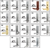 Cal-Royal SC Series, Extra Heavy Duty Mortise Locks with Clutch, Grade 1 - Closet / Storeroom SC8465, F65