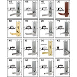 Cal-Royal NM Series, Extra Heavy Duty Mortise Locks, Grade 1 - ESCUTCHEON TRIM SINGLE FIXED DUMMY Function, Right-Hand (VE-ZE)