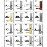 Cal-Royal NM Series, Extra Heavy Duty Mortise Locks, Grade 1 - ESCUTCHEON TRIM STORE/UTILITY Function F14, Left-Hand (CE-TE)