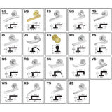 Cal-Royal NM Series, Extra Heavy Duty Mortise Locks, Grade 1 - SECTIONAL TRIM STOREROOM Function F07, Left-Hand (CS-TS)