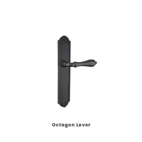 Emtek Configuration 8 Cast Bronze Tuscany 2X10 Multi Point Lock Trim Only