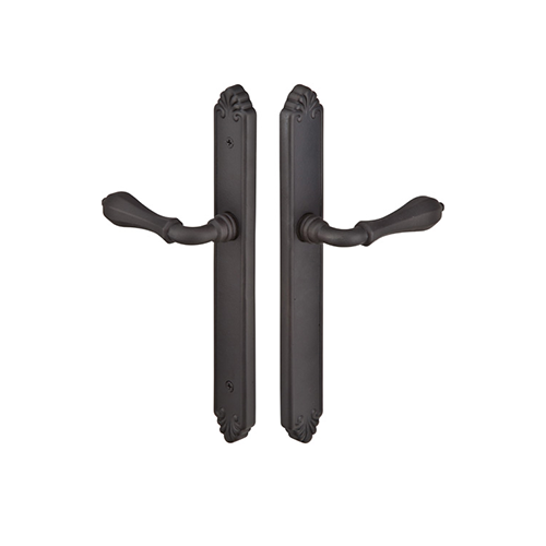 Emtek Configuration 1 Cast Bronze Tuscany 1 1/2 Inch x11 Inch Multi Point Lock Trim Only