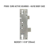 P1000 ACTIVE GEARBOX, 45/92 MORTISE LOCK CASE BODY, EURO VERSION