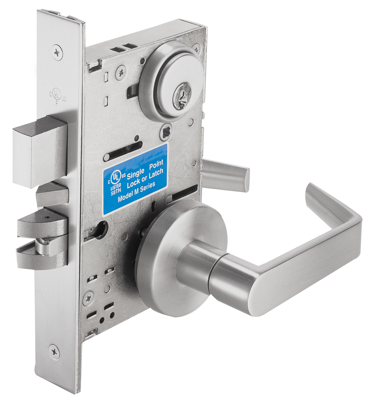 Cal-Royal SC Series, Extra Heavy Duty Mortise Locks with Clutch, Grade 1 - Privacy with OCCUPIED Indicator SC8495