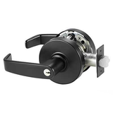 Sargent 28-10G37-LL-BSP-LA-KD Classroom Function Lever Lockset, 2-3/4" Backset, 4-7/8" Strike, L Rose, L Lever, BSP Black Suede Powder Coat
